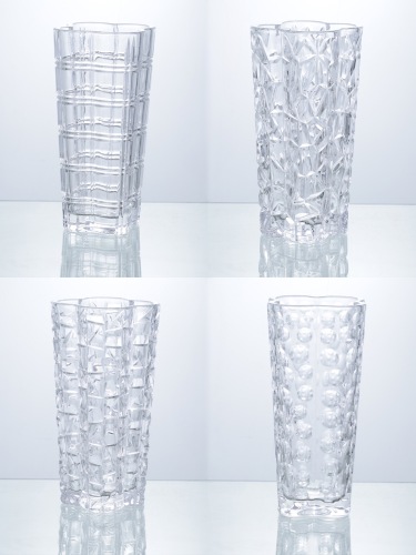 25 Four-Leaf Series Chuguang Glass Vase Transparent Vase Flower Arrangement Hydroponic Home Decoration