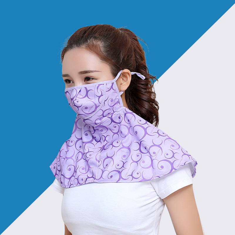 Summer Fashion Printing Cycling Mask Outdoor Dustproof Sports Mask Female Neck Protection Neck Prote