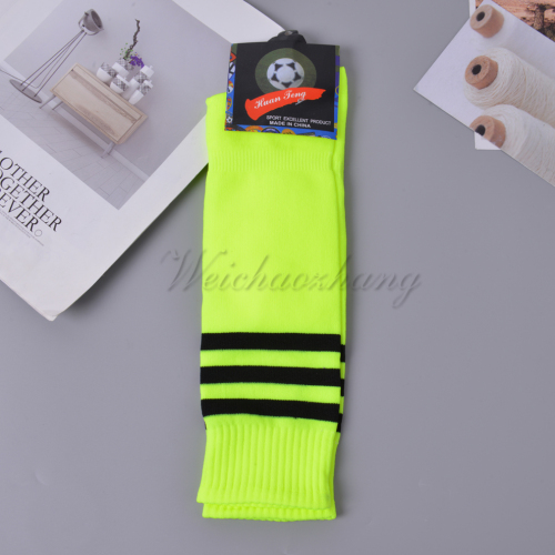 two-tone striped football socks men‘s stockings non-slip professional long tube sports socks football socks competition training socks