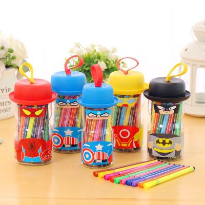Stationery Wholesale Cute Handsome Cool Watercolor Pen Korean Style Cartoon Pen Wholesale Washable Drawing Pen Student Gift T