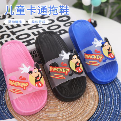 factory Wholesale Children‘s Cartoon Slippers Home Indoor Cute Children‘s Sandals Male and Female Baby Outdoor Comfortable Slippers