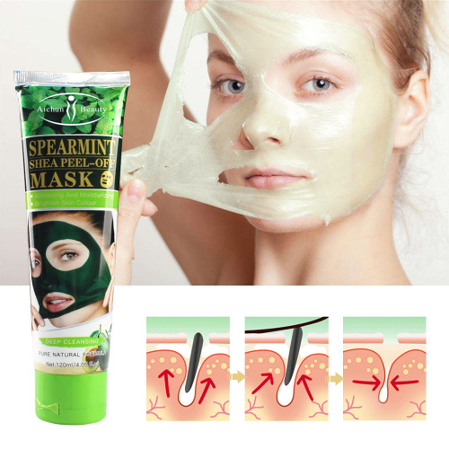 Cross-Border Aichun Mint & Milky Fruit Tearing Mask Refreshing Mask Moisturizing and Hydrating Foreign Trade Exclusive 