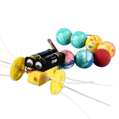 Creative Caterpillar Robot Children DIY Technology Small Production Invention Electric Crawling Robot Manufacturer direct Sales