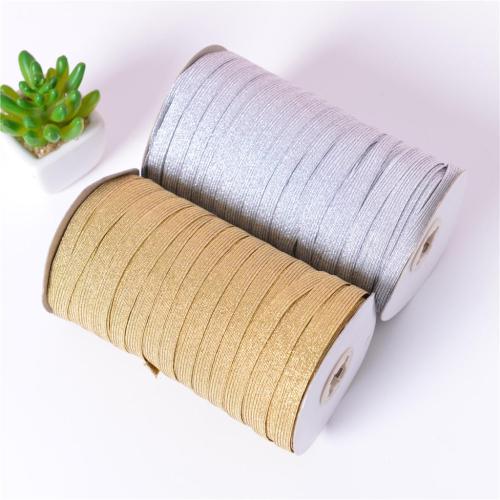 silver gold and silver 3mm6mm10mm wide flat elastic glitter rubber band gold wire rubber band silver onion elastic band