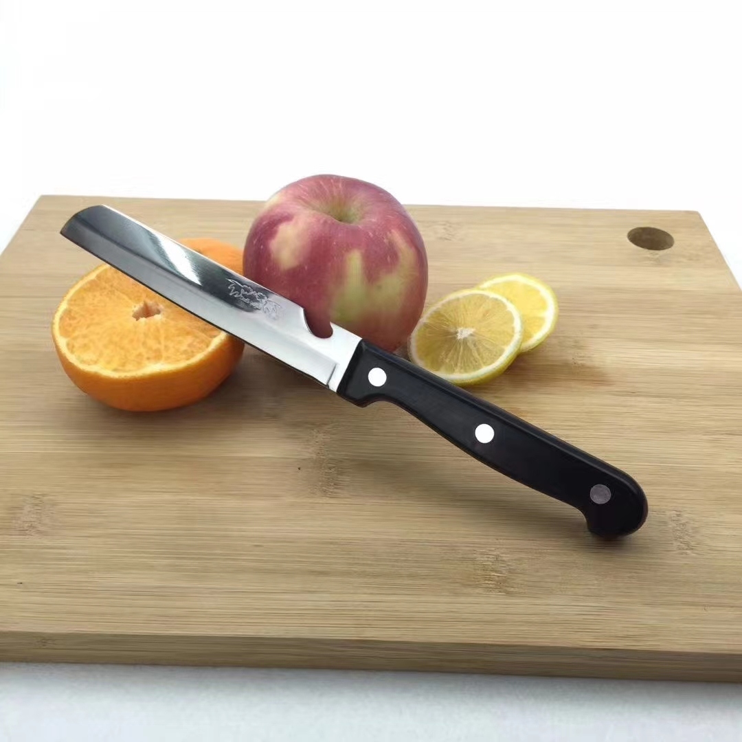 701series cutting tools double fish black handle fruit knife