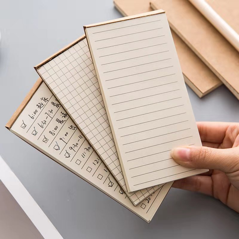 Creative Stationery Tearable Practical Notepad Kraft Paper P...