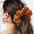 Europe and America Cross Border Fashion Color Large Intestine Hair Ring Solid Color Satin All-Match Horsetail Hair Ring Hair Rope Ol Hair Accessories for Women