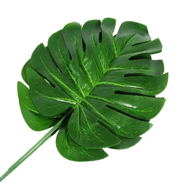 ins龟背叶假树叶金色仿真大叶子创意装饰背景墙婚庆造景摄影道具