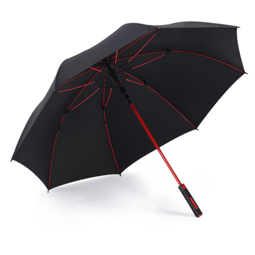 Automatic Business Golf Umbrella Fiber Umbrella Stand Color Umbrella Bone Red Umbrella Rib Vinyl Sun Protective Umbrella Customization