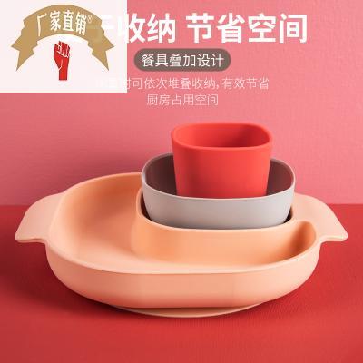 Baby Plate Tableware Silicone Sucker Bowl Baby Solid Food Bowl Silicone Children‘s Tableware Set