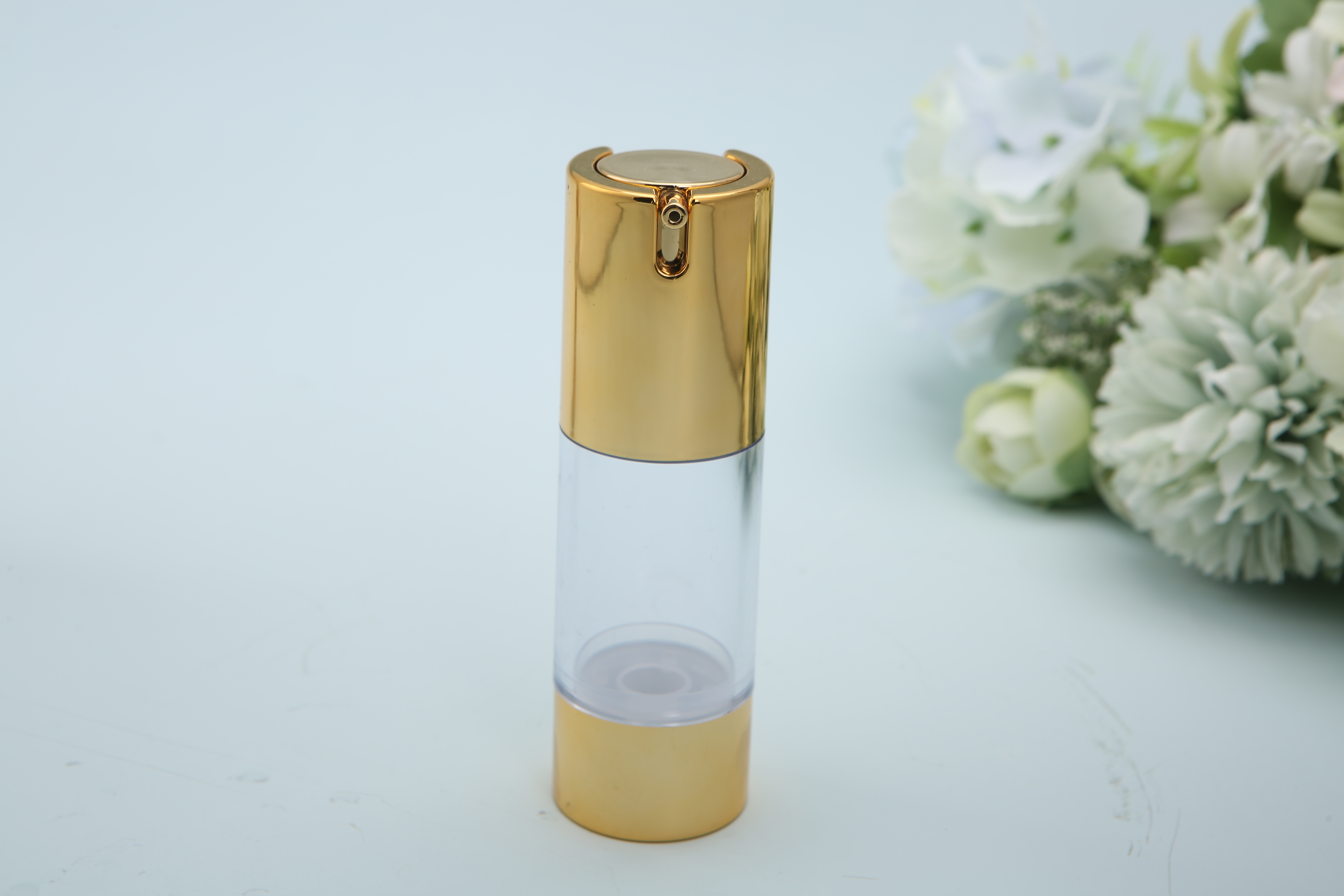 真空乳液瓶15ml 20ml,30ml精华素乳液真空瓶按压瓶 塑料空瓶