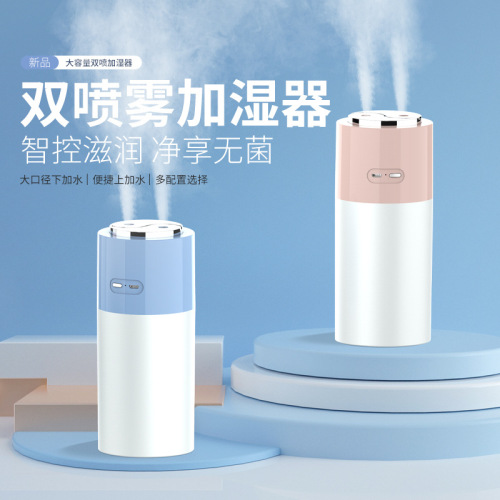 New Double Hole Spray Facial Steamer Nano Spray Hydrating Instrument Facial Vaporizer Humidifier Beauty Instrument Shenzhen Manufacturer