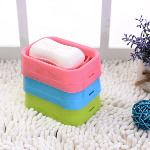 soap box drain suction cup wall-mounted creative european-style travel soap box rack bathroom double-layer plastic soap box