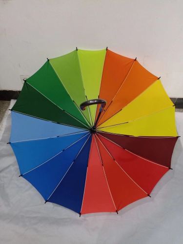 56cm 16 bone polyester rainbow umbrella sunny umbrella foreign trade cheap stock wholesale