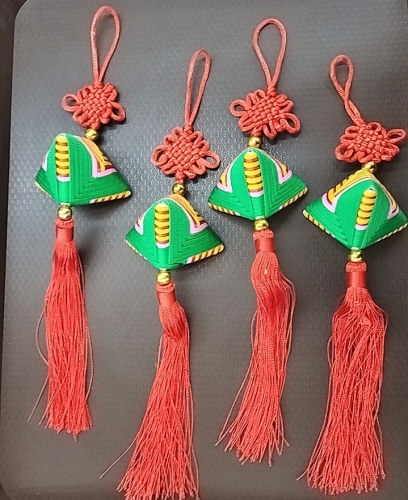 dragon boat festival hand-woven six cm zongzi thread chinese knot car pendant gift wormwood mosquito repellent sachet