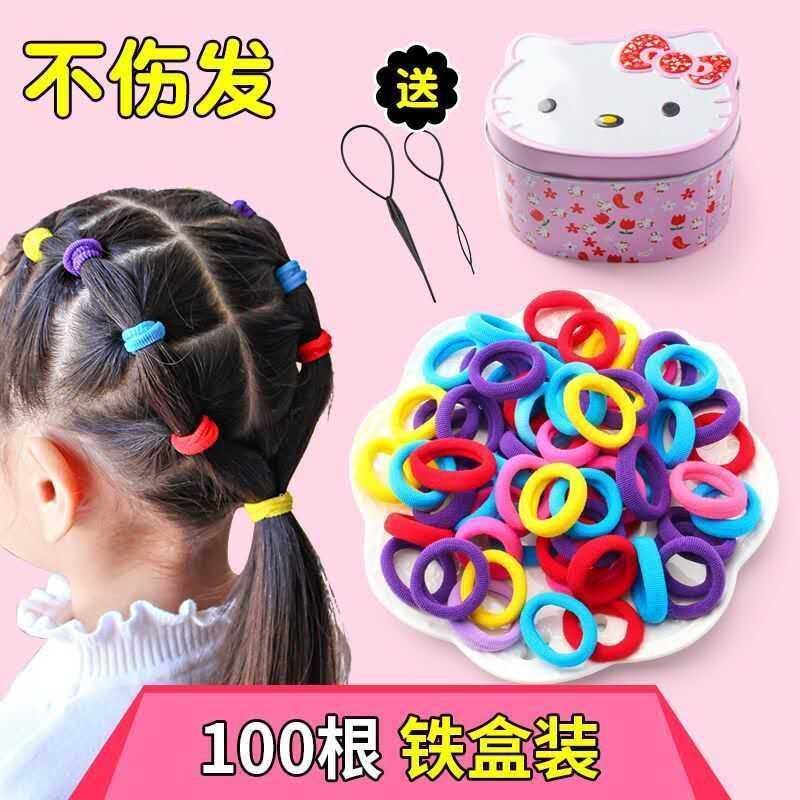 Children Do Not Hurt Hair Rubber Gasket Hair Elastic Band Ko...