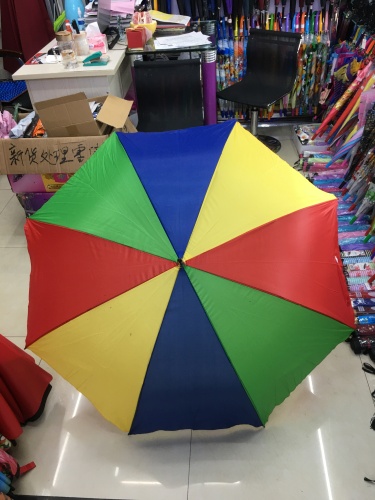 70cm automatic watermelon color matching plain color umbrella mixed color sunny umbrella automatic straight umbrella low price foreign trade umbrella