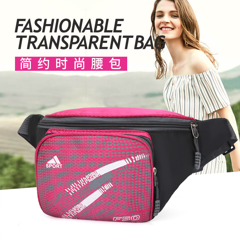 New Exercise Belt Bag Unisex Canvas Multi-Function Large Capacity Cash Bags Mobile Phone Bag Men Che