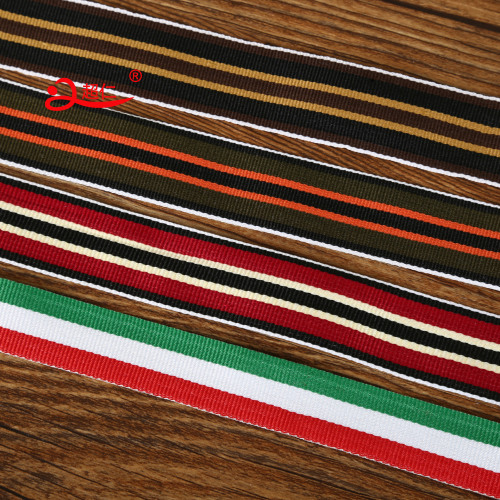 Mixed Color Ribbon Edge Band Stripe Mixed Color Ribbon Retro Style Ribbon Spot Luggage Accessories Trim