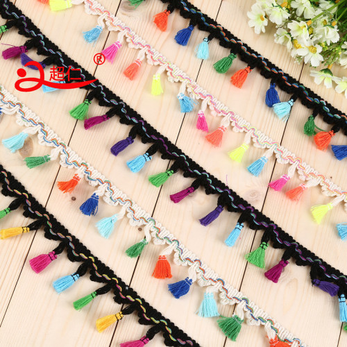 Fringe Lace Candy Color Tassel Broom Wool Curtain Scarf Accessories Accessories DIY Handmade Spot Burst 