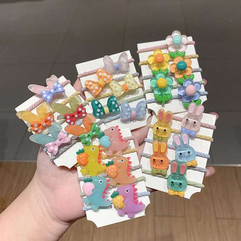 Children's Headband Cute Cartoon Little Dinosaur Bow Tie-up Hair Hair Ornaments Girls' Hai