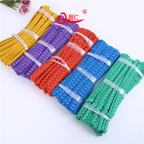color elastic band elastic rope flat rubber band wide flat elastic rope double layer horse running band thickened elastic spot