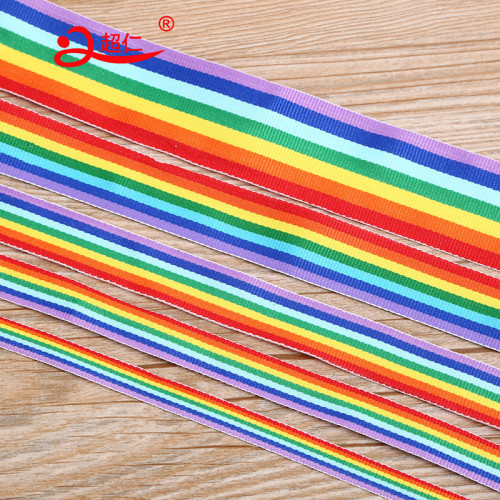 1.5cm Colorful Ribbon Rainbow Edge Trim Garment Bag Jewelry Decoration Accessories Ribbon Jewelry Accessories