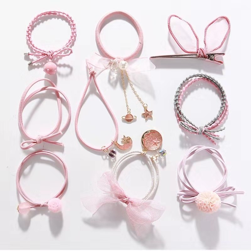 Korean Style Ins Hair Rope 9-Piece Set Simple All-Match Mori...