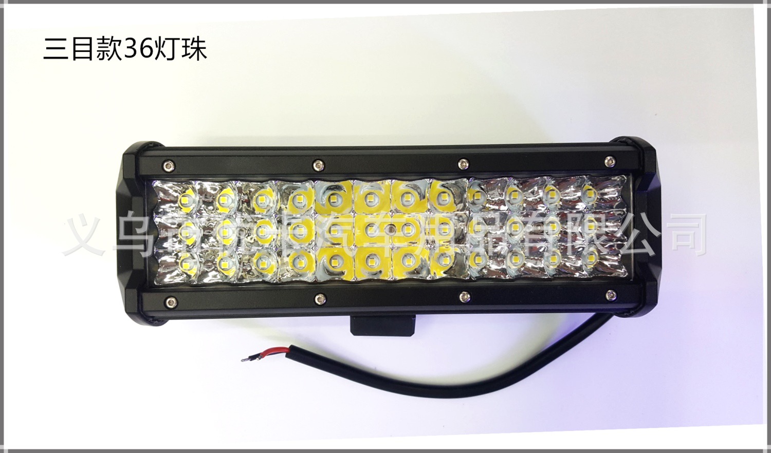 Vehicle Working Light Headlight off-Road Vehicle Modified Led108w36led Strip Light Lighting Inspecti
