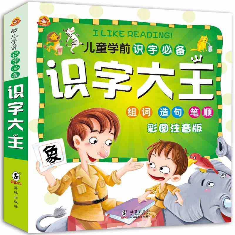 儿童识字书籍学前准备识字大王启蒙认知书籍2-6岁早教宝宝认字书
