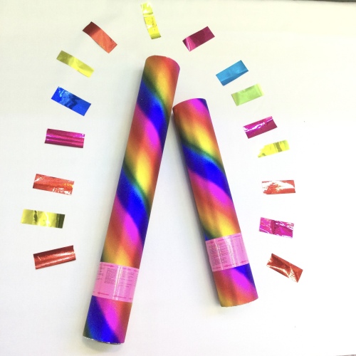 Salute Fireworks Display Button Rotating Holiday Supplies Handheld Customization Paper Tube Transparent Tube Colorful Paper Scrap Petals Wedding Birthday