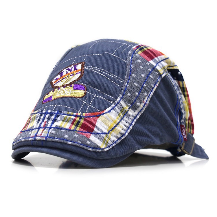 Western Style Baby Children's Denim Cotton Peaked Cap Trendy Child British Forward Beret Outdoo