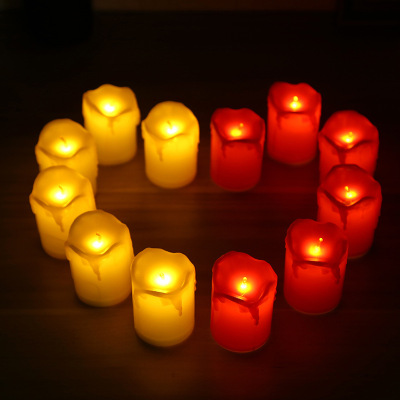 LED Electronic Small Candle European-Style Oblique Simulation Shaking Swing Flame Smoke-Free Odorless Candle Wave Manufacturer