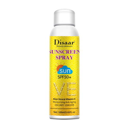 Cross-Border Disaar Aloe VE Sunscreen Spray 160ml Portable Sun Protection Summer Body Sun Protection Skin Moisturizing