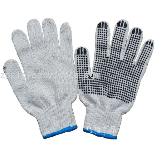 7-Needle 10-Needle Cotton Yarn Glove Labor Gloves Nylon Cotton Yarn Working Gloves Plastic Gloves