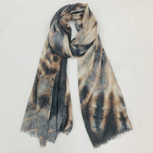 Paris Spring Rayon Handmade Tie-Dyed 90*180 Scarf European and American Foreign Trade Scarf Shawl Foreign Trade Custom