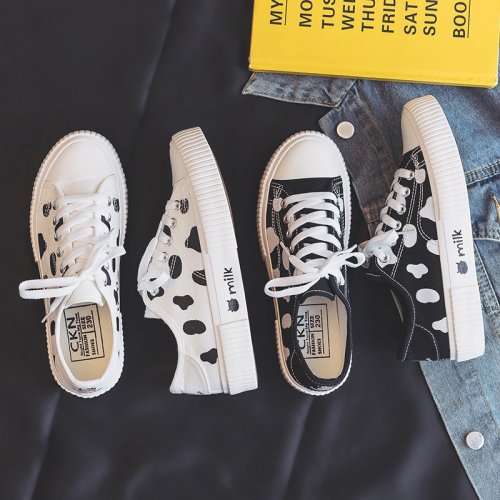 Student Flat Ulzzang Canvas Shoes New Summer Thin Mesh Breathable round Toe Lace-up White Shoes