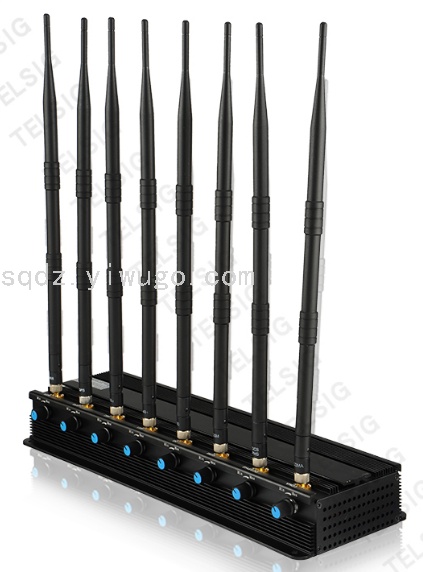 信号屏蔽器 8天线 台式可调2345g  wifi信号干扰器_义乌三奇电子监控