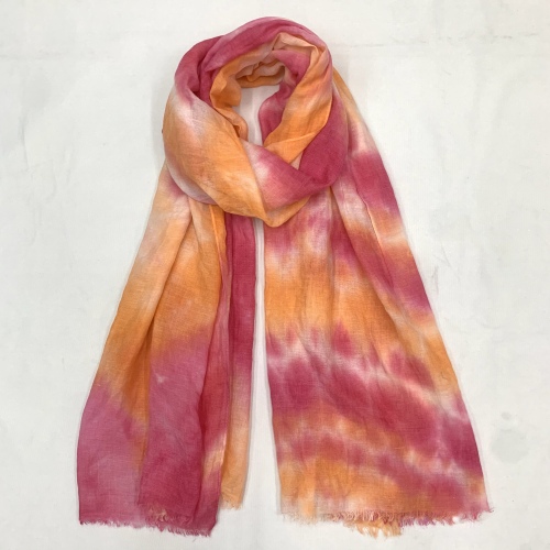 Paris Spring Rayon Tie-Dyed 90*180 Scarf Scarf Can Be Used for Shawl Foreign Trade Wholesale Customization