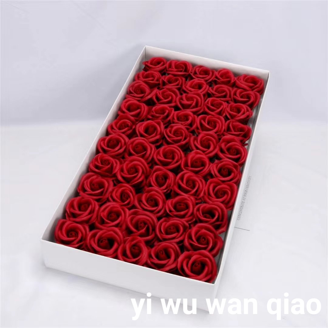 Cross-Border E-Commerce Curling Four-Layer Soap Rose Soap Fl...