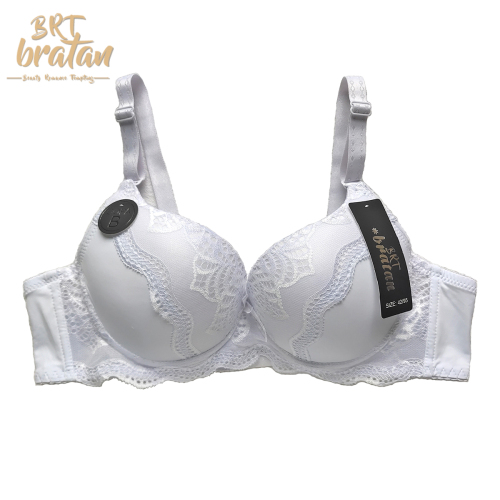 White Women‘s Bra with Steel Ring Sexy Push up Breast Holding Back Buckle Bra 3 Pieces Can Be Zero Batch