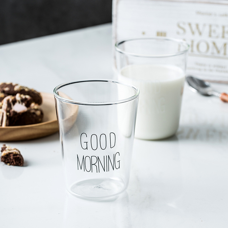 Stall Net Red Morning Cup Breakfast Glass Cup Salad Juice Co...