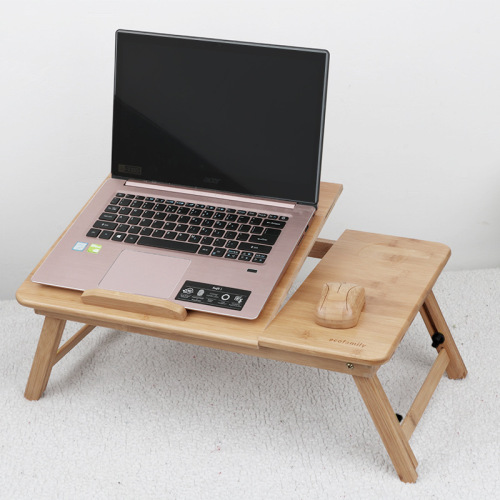 factory direct supply bamboo folding computer desk dormitory bed laptop desk double lotus radiator lazy table