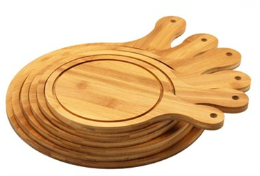 wholesale pizza plate solid wood steak plate bamboo tray western food plate custom logo hot pot plate factory direct sales