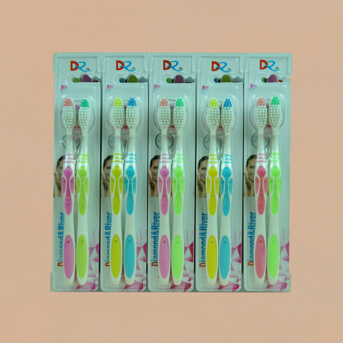 daily necessities yiwu department store toothbrush wholesale morning love 8012 pairs of hair （30 pairs/seat） set english