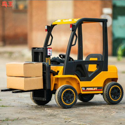 Supply New Children's Electric Forklift Electric Toy Car with Music  Large-Sized Engineering Rechargeable Four-Wheel Car