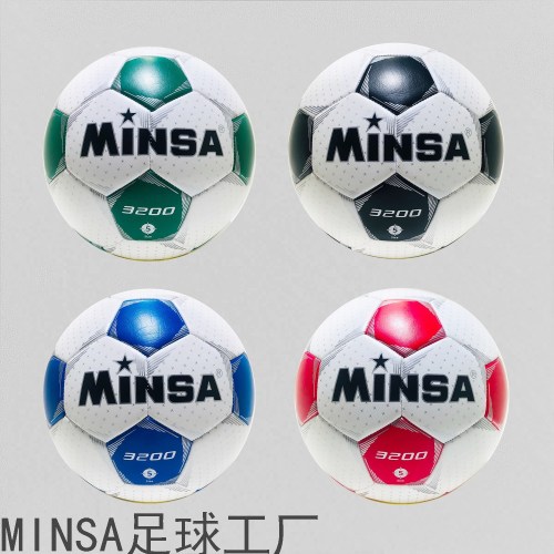 football factory direct sales minsa standard no. 5 machine-sewing soccer pu adult student training can be customized logo