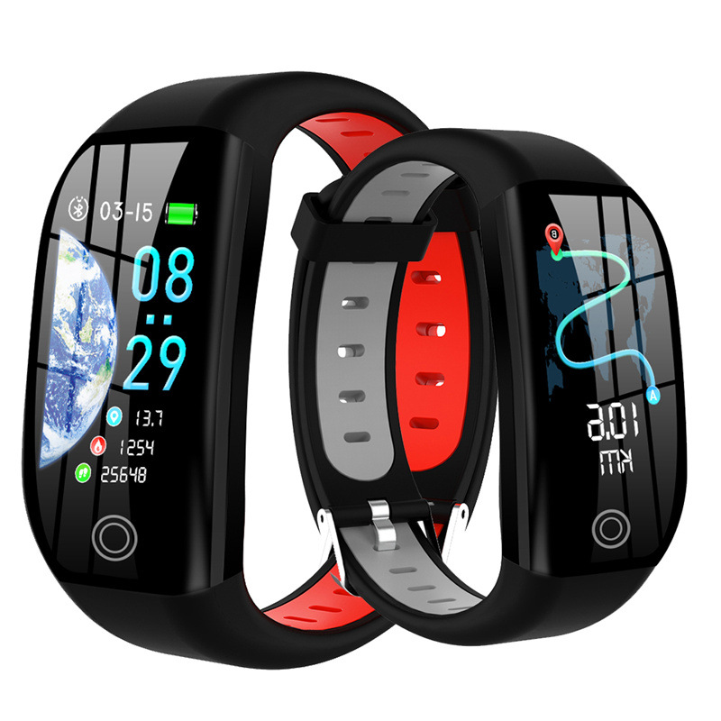 F21 Color Screen Smart Athletic Bracelet Heart Rate Blood Pressure Waterproof Sleep Monitoring Step 