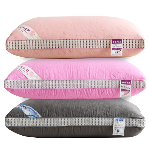 factory direct sales new pillow stripe skin-friendly hot melt cotton pillow core 48*74 generation hair