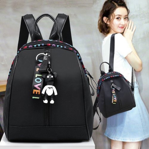 oxford cloth backpack slightly waterproof nylon schoolbag small casual backpack bag